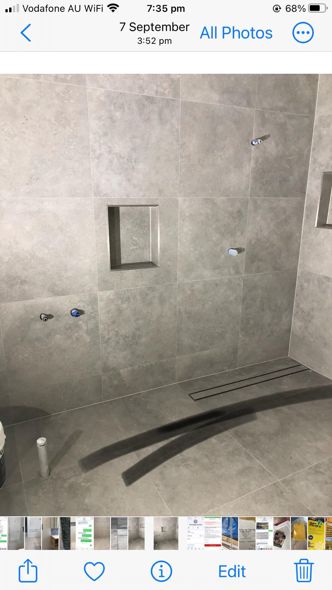 Bathroom tiling project